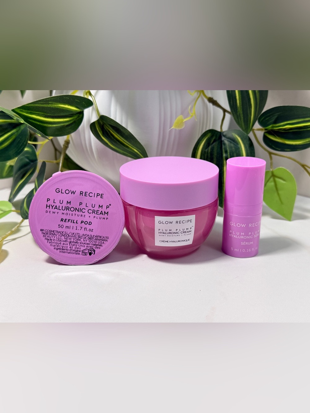 Glow Recipe Plum Plump Hyaluronic Cream Trio — New